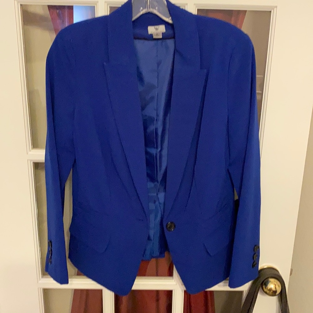 Worthington Royal Blue, 1-button Jacket,Small